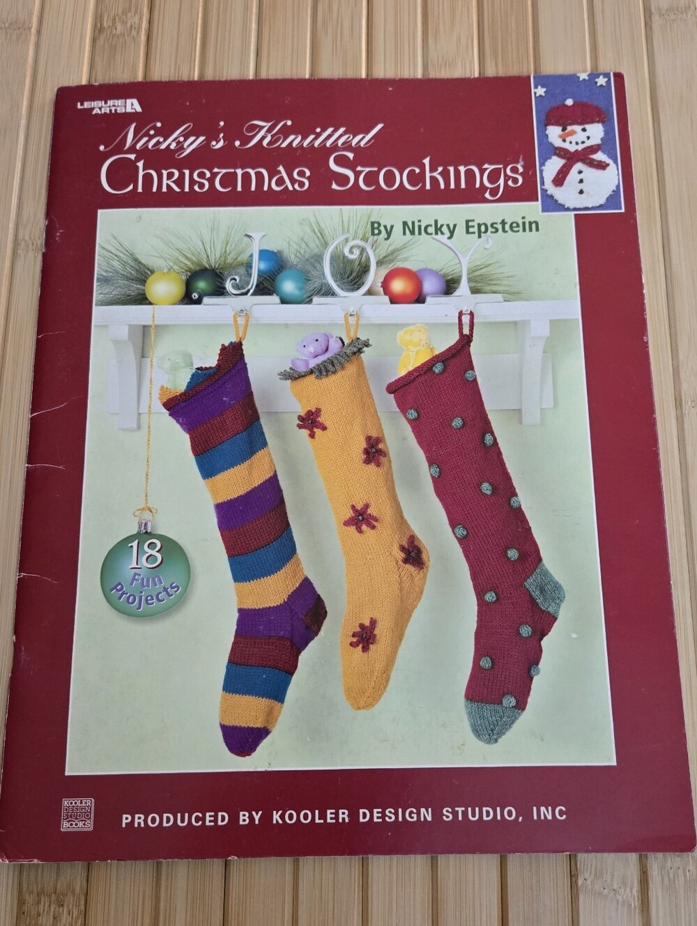 Vintage Nicky Epstein's Knitted Christmas Stockings Pattern Book Leisure Arts